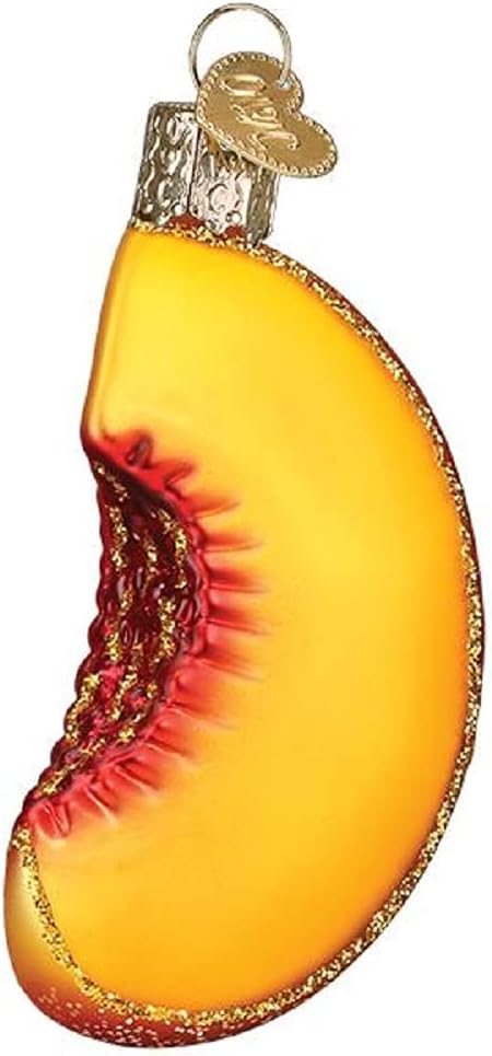 Peach Slice Ornament