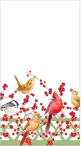 Guest Towel Winter Birds and Berries