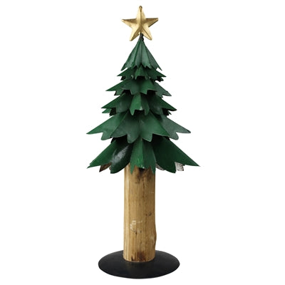 Purdy Tree Metal with Wood Trunk