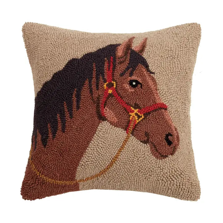 Horse Hook Pillow 16 x 16