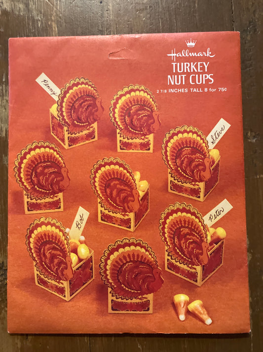 Vintage Hallmark Turkey Nut Cups