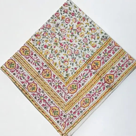 Napkins Cornwall Yellow/Pink Set of 4