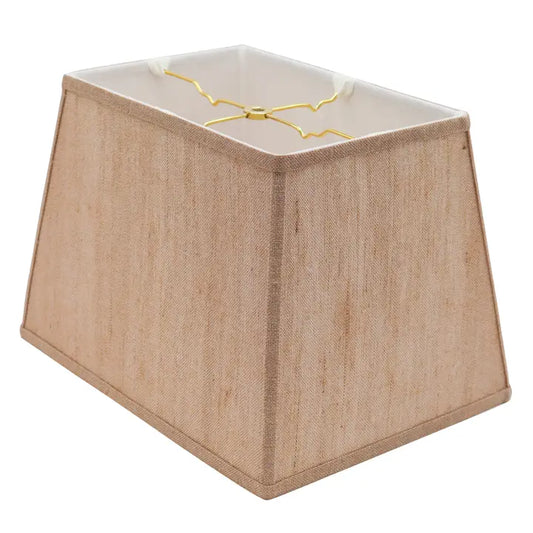 Cloth & Wire Burlap Rectangle Lampshade Washer 9x14" Top