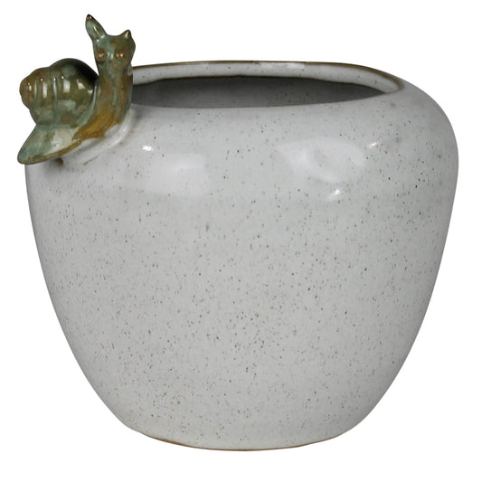 Pot with Snail Ceramic