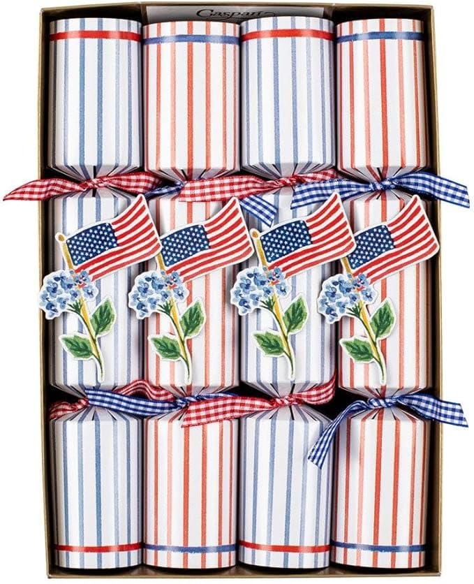 Crackers Flags and Hydrangeas