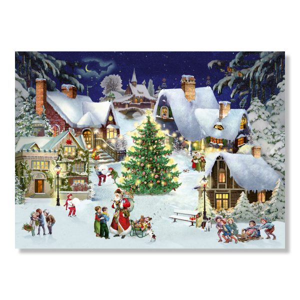 Village On The Hill Traditional Christmas Advent Calendar