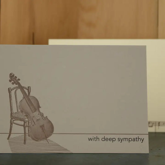 Cello Sympathy Card