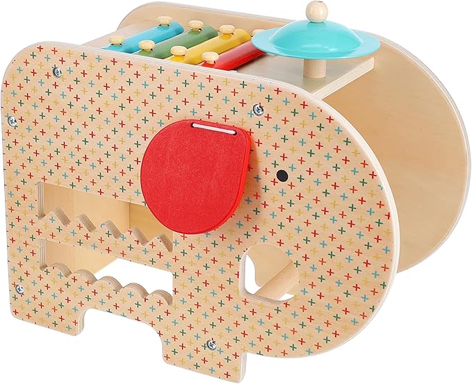 Wooden 5-in-1 Elephant Music Toy