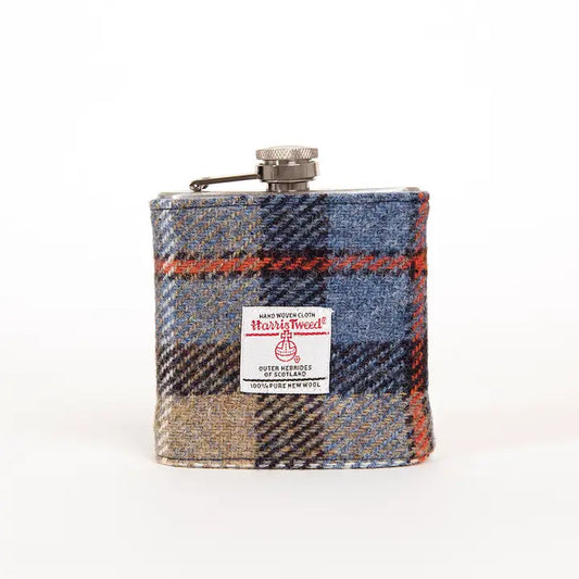 Harris Tweed Hip Flask - Mackenzie Tartan - HT43