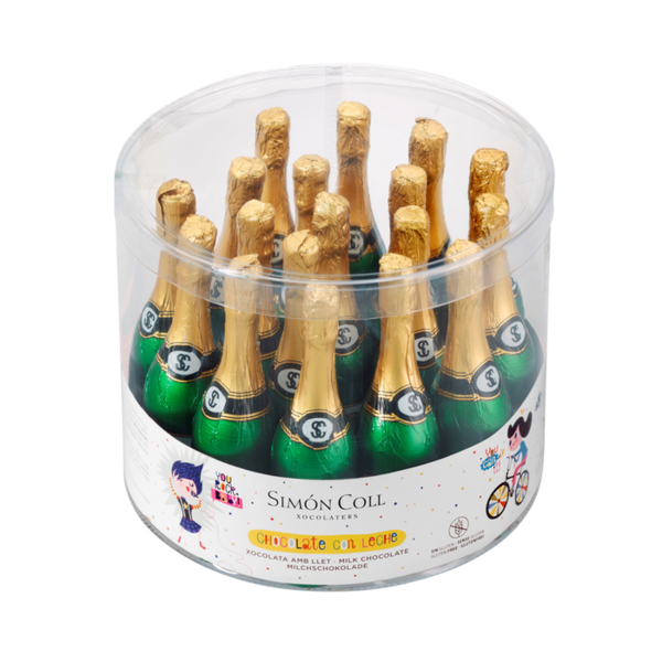 Simon Coll 20 Milk Chocolate Champagne Bottles