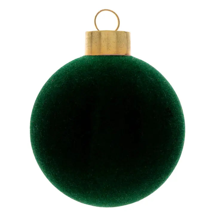 Forest Felted Ball Glass Ornament