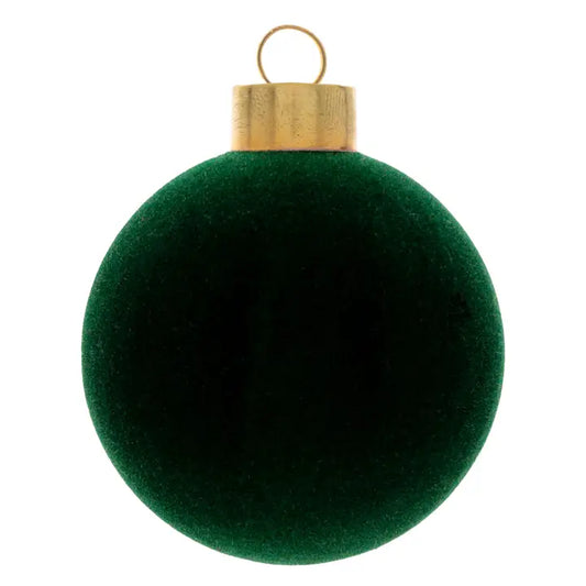 Forest Felted Ball Glass Ornament