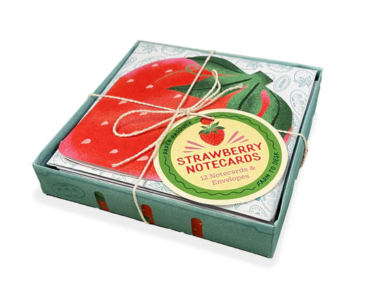 Strawberry Notecards 12 Notecards & Envelopes