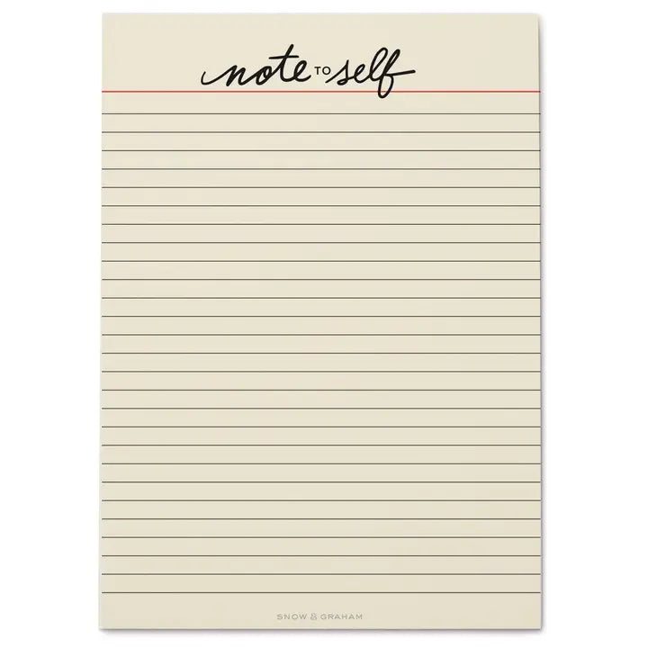 Note To Self Notepad