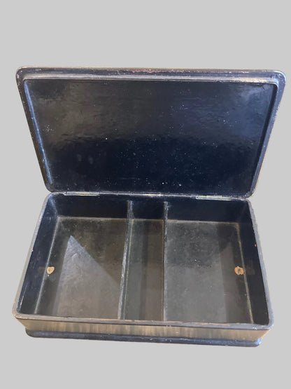 Antique Black Chinese Paper Mache Box
