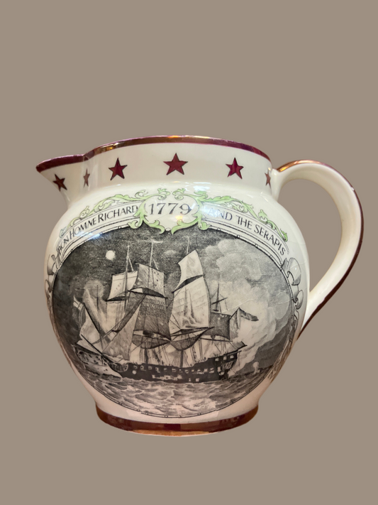 Antique Old Castle Pitcher of the ship "Bon Homme Richard"