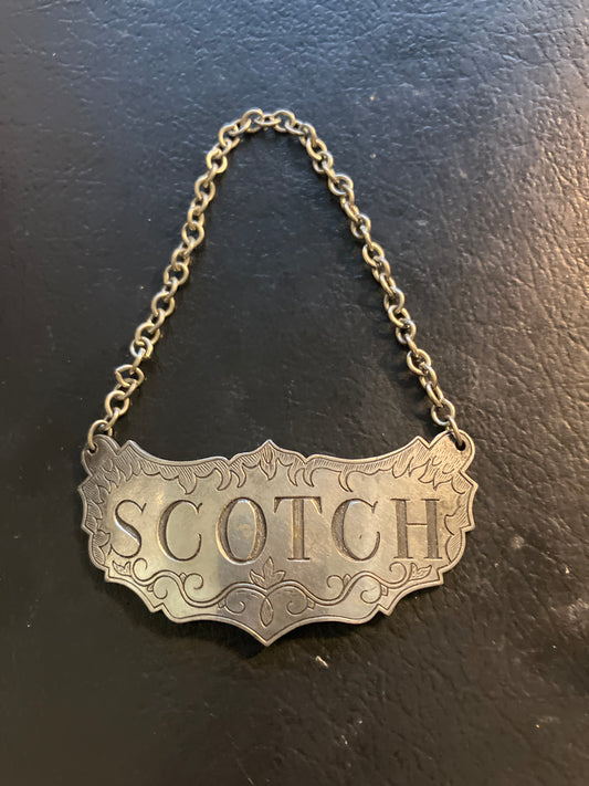 Scotch Pewter Bottle Tag