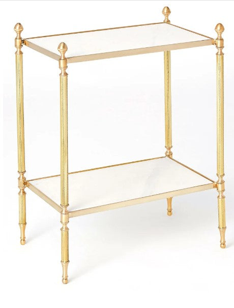 Acorn Side Table in Brass
