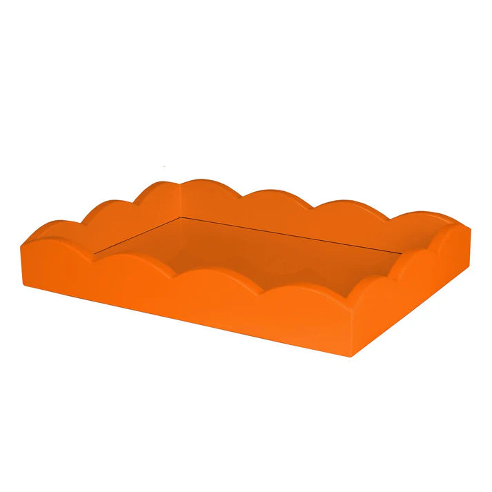 Scalloped Orange Tray 11 x 8