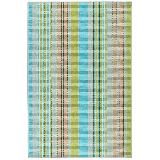 Aquinnah Ticking Multi Machine Washable Rug 2x3