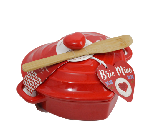 Red Heart Brie Baker