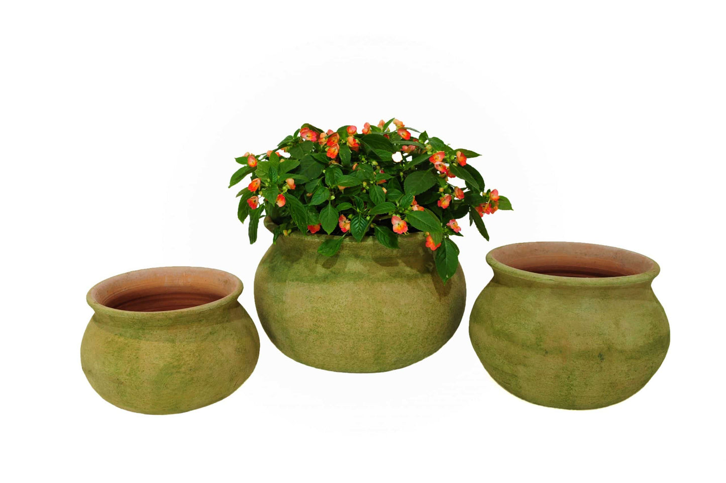 Large Aged Boluda Planter 15″D  9″H