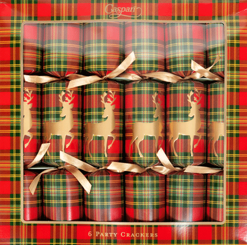 Reindeer Tartan Christmas Cracker