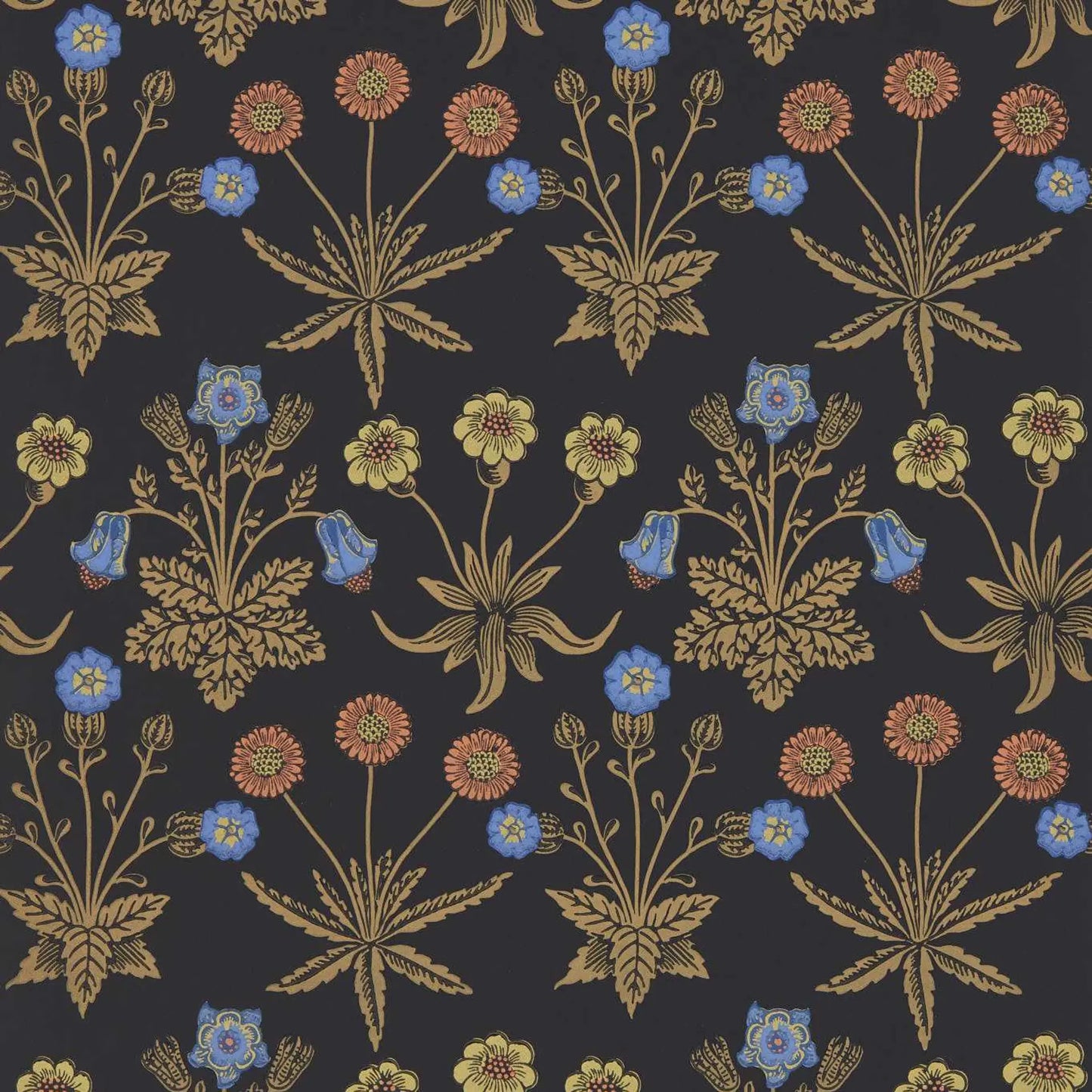 Sanderson Wallpaper-Daisy Moonlite