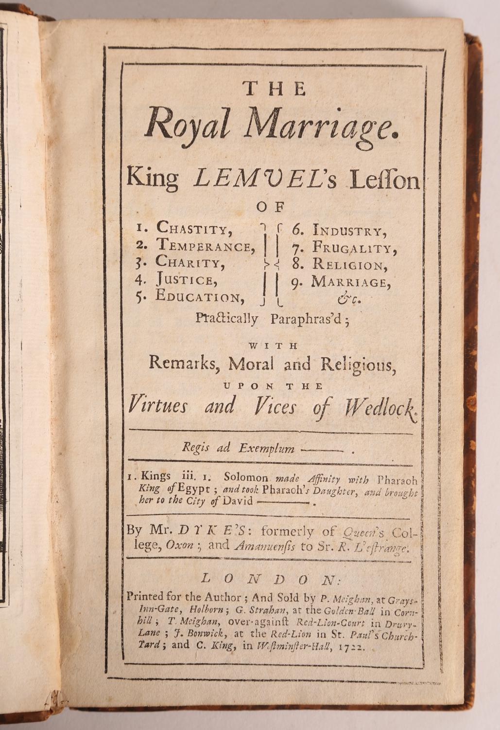 The Royal Marriage, King Lemuel’s Lesson