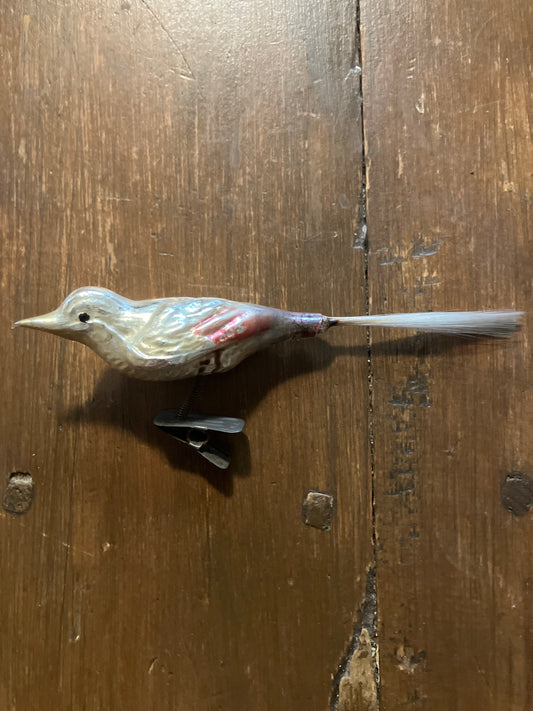 Vintage clip-on Bird Ornament