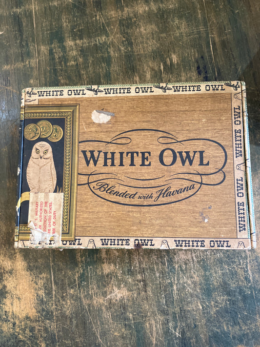 White Owl Cigar Box Vintage