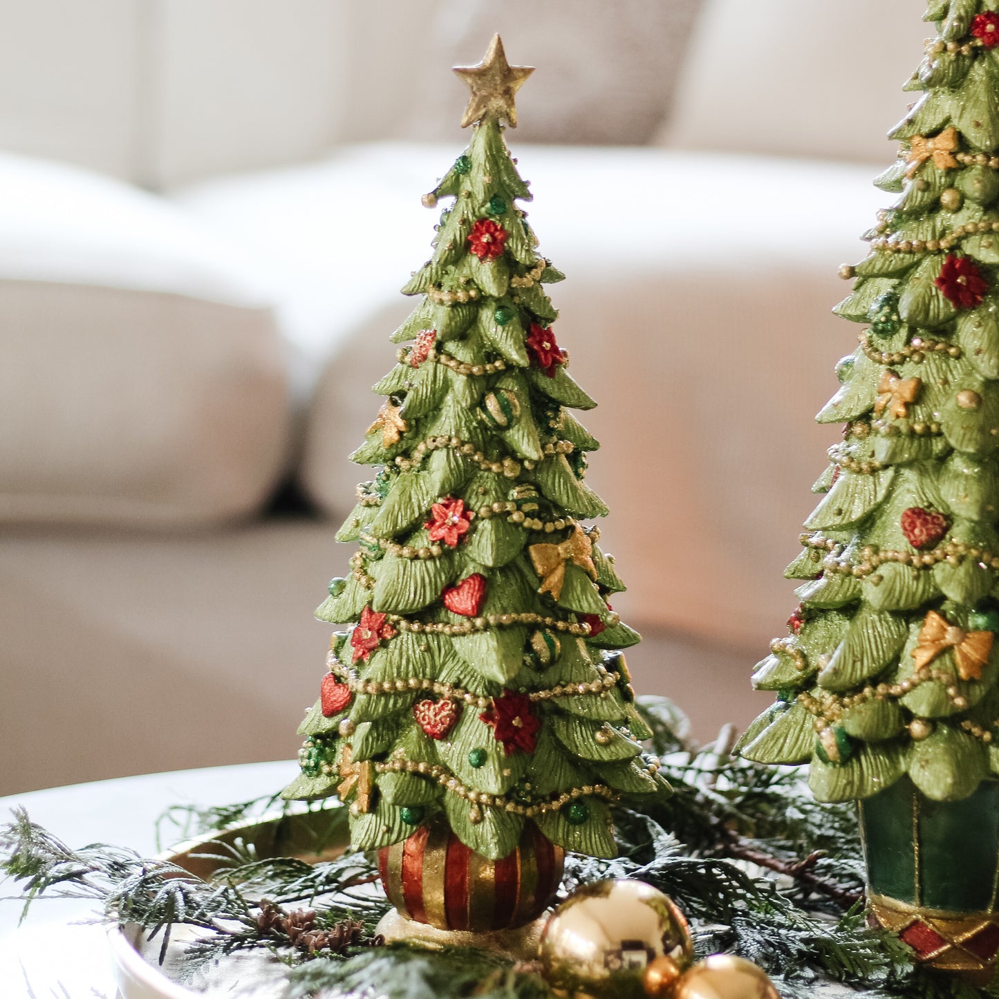 17" Merry Traditions Cone Tree (Blooming Lime)