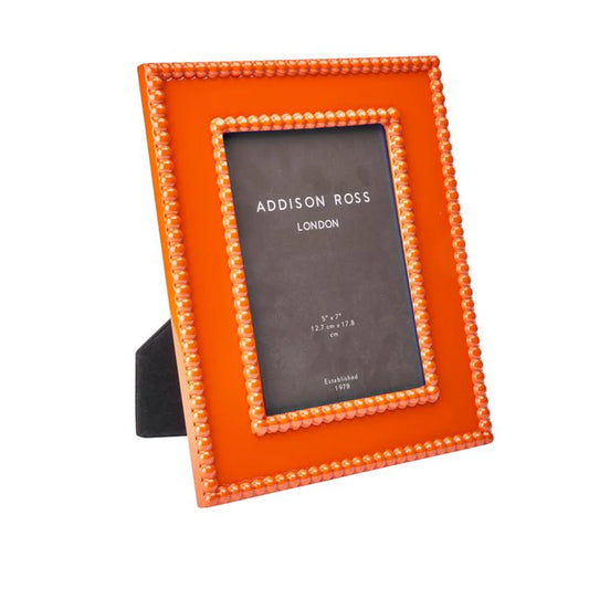 Orange Bobbin Lacquer Photo Frame 5 x 7