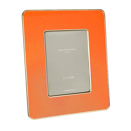 Orange & Gold Enamel Studio Photo Frame 5 x 7
