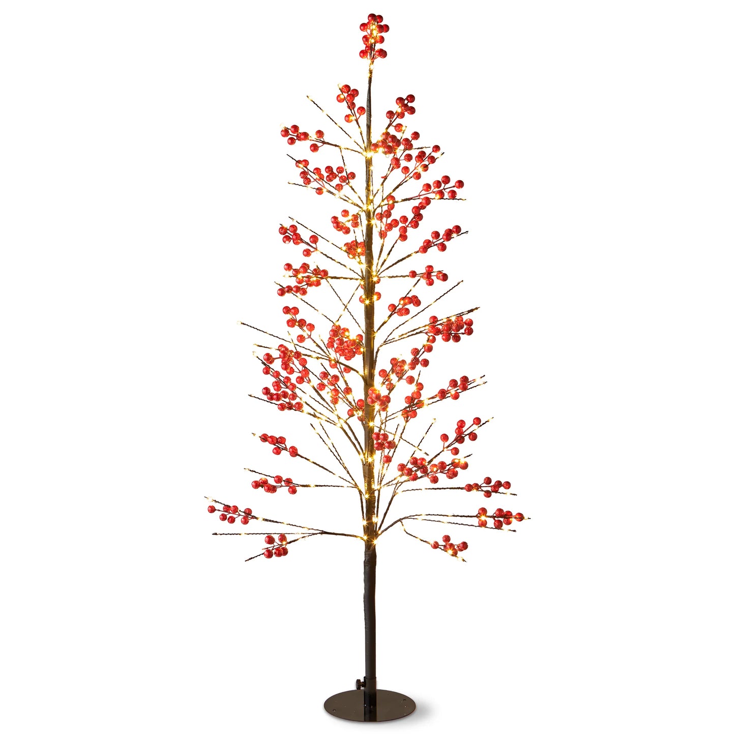 Red Berry Led Tree 4 Foot