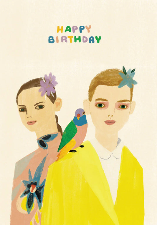 Colourful Birthday Duo Petite Card single