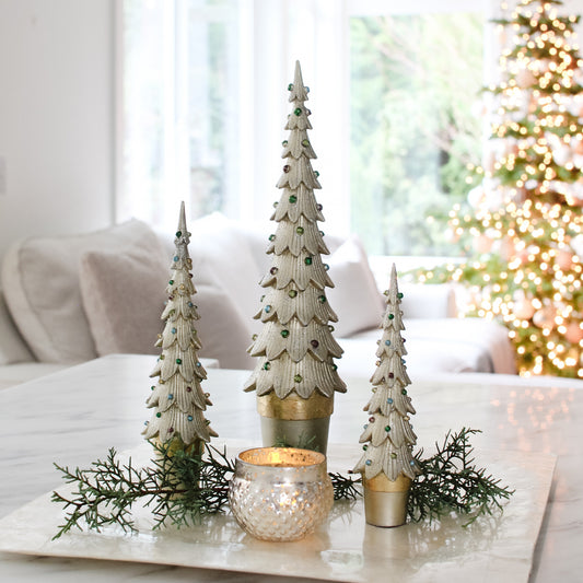 13" Slim Tannenbaum Tree (Mystik Champagne)