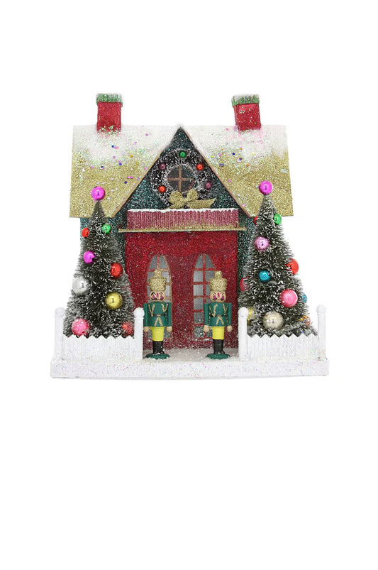 MERRY & BRIGHT GLITTER CHALET