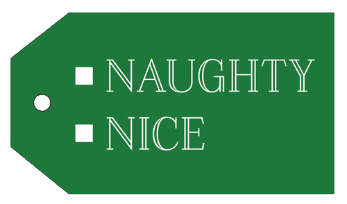 Gift Tag naughty Nice