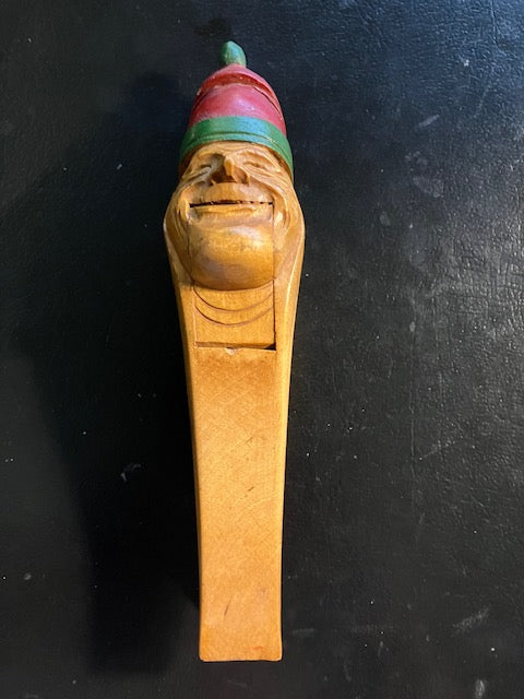 Vintage Wood Carved Nutcracker