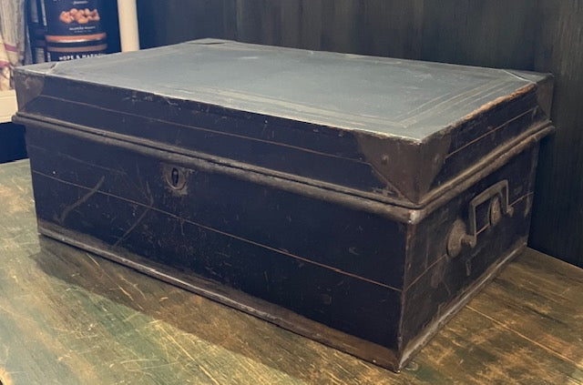 Large Metal Box with fitted interior