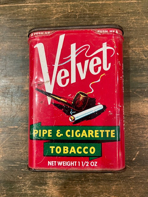 Vintage Velvet Tobacco Tin