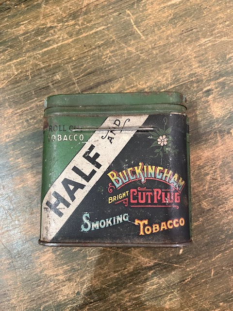 Vintage Half And Half Tobacco Pocket Tin