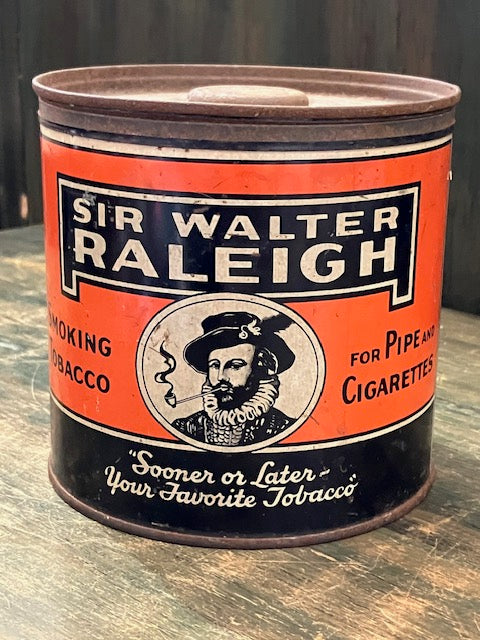 Vintage Sir Walter Raleigh Tobacco Tin