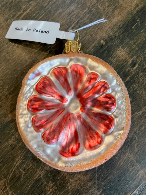 Slice of Grapefruit Ornament