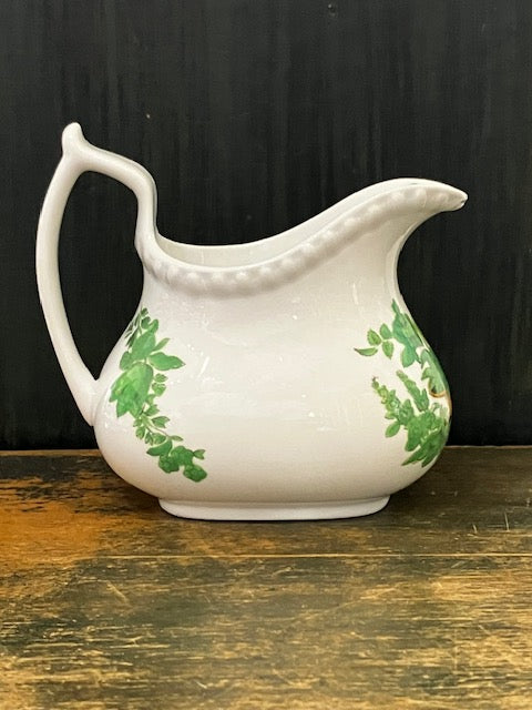 Copeland Spode Basket with greens Pitcher