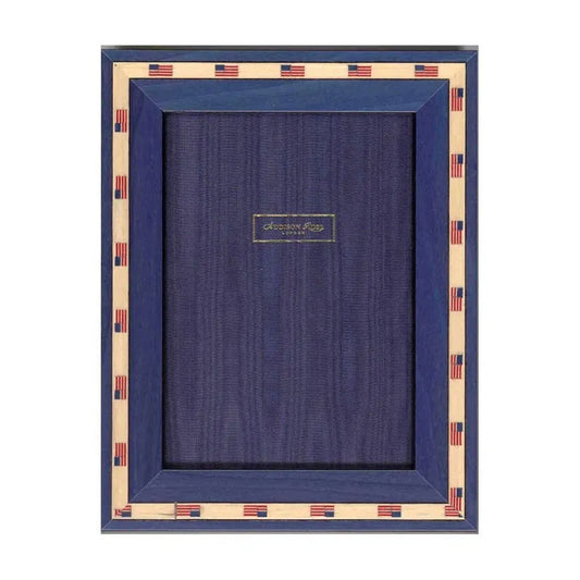 Stars and Stripes Marquetry Picture Frame 5 x 7