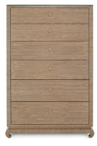 Ming Tall 6-Drawer, Flax Brown