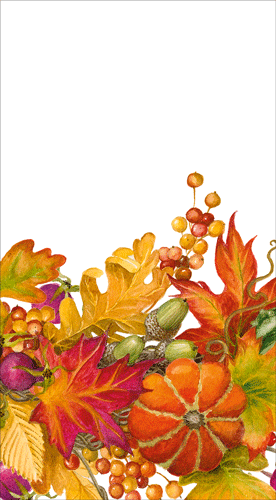 Harvest Garland White Guest Towel