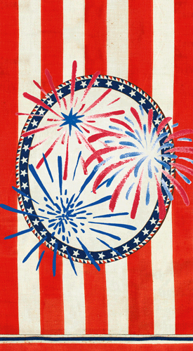 Stars, Stripes And Sparks Guest Towel